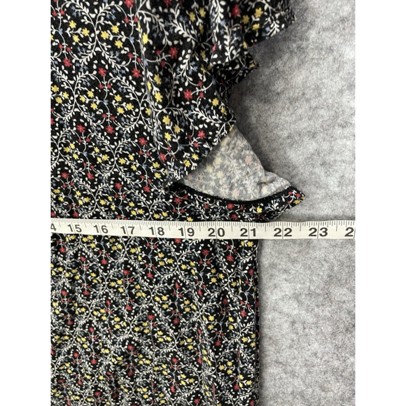 Max Studio Women’s Top Size 2X Short sleeve Floral Print Jersey Stretch Flowy - Picture 7 of 9